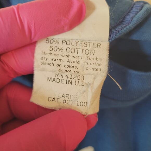 VTG 1986 Girl Scouts T Shirt M Single Stitch USA Made 75th Anniversary 80s - Picture 5 of 6